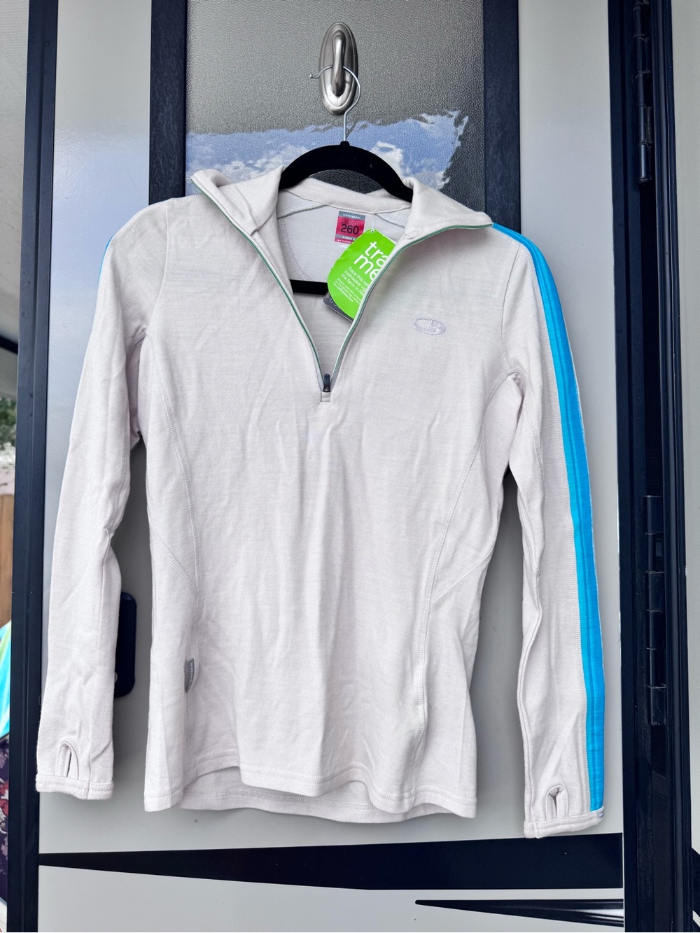 NWT Womens Icebreaker Merino Wool 260 Bodyfit 1/4 Zip